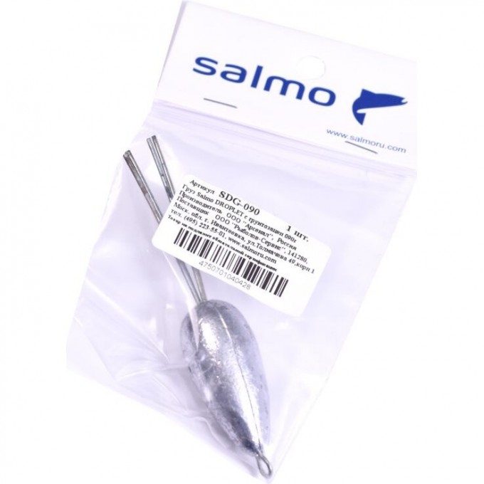 Груз SALMO Droplet с грунтозацепом 090г SDG-090 Груз SALMO Droplet с грунтозацепом 090г SDG-090