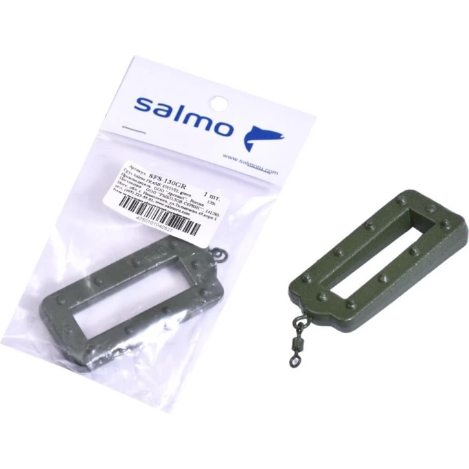 Груз SALMO Frame Swivel green 130г SFS-130GR Груз SALMO Frame Swivel green 130г SFS-130GR
