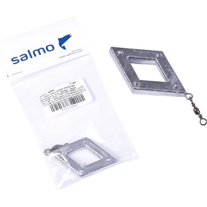 Груз SALMO с вертлюгой Rombs Swivel 120г SRS-120 Груз SALMO с вертлюгой Rombs Swivel 120г SRS-120