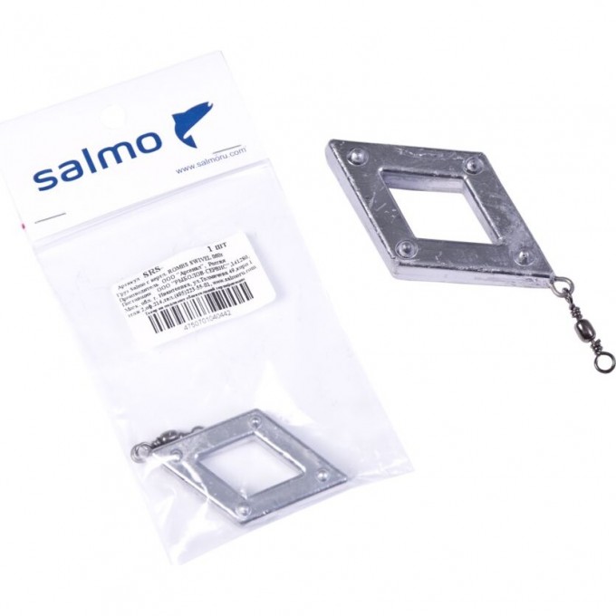 Груз SALMO с вертлюгой Rombs Swivel 155г SRS-155 Груз SALMO с вертлюгой Rombs Swivel 155г SRS-155