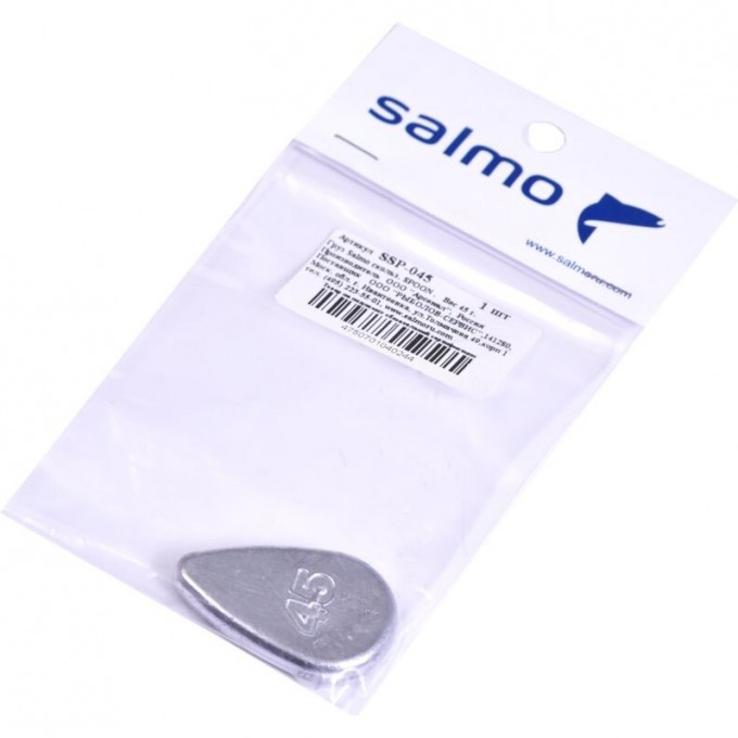 Груз SALMO Spoon скользящий 045г SSP-045 Груз SALMO Spoon скользящий 045г SSP-045