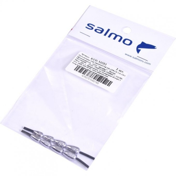 Груза косичка SALMO Tail Droplet MIX1 0.8-2.0г (0.8;1.0; 1.5; 2.0г) STD-MIX1 Груза косичка SALMO Tail Droplet MIX1 0.8-2.0г (0.8;1.0; 1.5; 2.0г) STD-MIX1