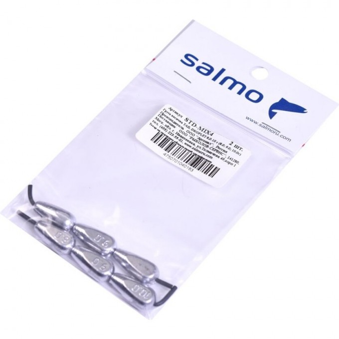 Груза косичка SALMO Tail Droplet MIX4 8,0-10 г (8.0; 9.0; 10.0г) STD-MIX4 Груза косичка SALMO Tail Droplet MIX4 8,0-10 г (8.0; 9.0; 10.0г) STD-MIX4