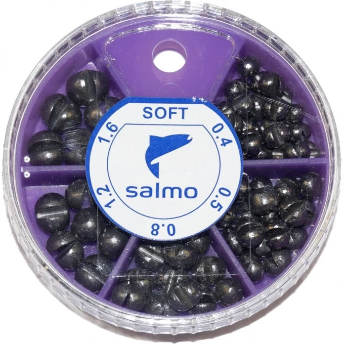 Грузила SALMO Дробь Soft мягкие 5 секций 0.4-1,6г 60г набор 1006-002 Грузила SALMO Дробь Soft мягкие 5 секций 0.4-1,6г 60г набор 1006-002