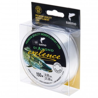 Леска монофильная SALMO DIAMOND EXELENCE FLUORO COATED Clear 150/050
