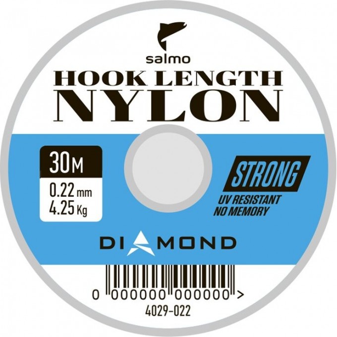 Леска монофильная SALMO DIAMOND HOOK LENGTH NYLON 030/022 4029-022 Леска монофильная SALMO DIAMOND HOOK LENGTH NYLON 030/022 4029-022