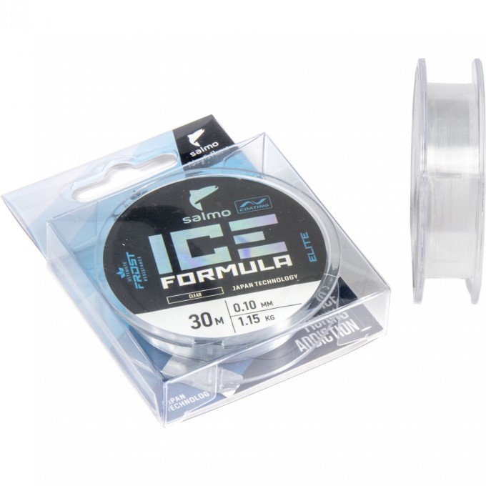 Леска монофильная зимняя SALMO ELITE ICE FORMULA CLEAR 030/018 4514-018 Леска монофильная зимняя SALMO ELITE ICE FORMULA CLEAR 030/018 4514-018