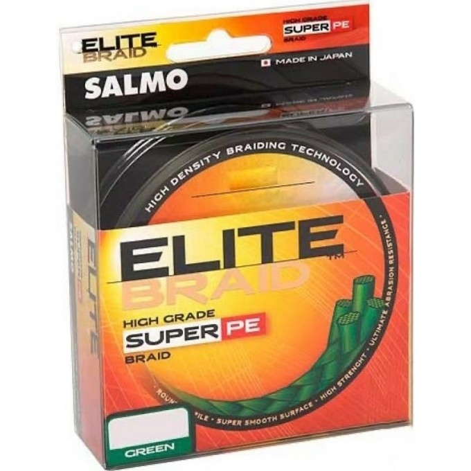 Леска плетёная SALMO Elite Braid Green 125/009 4814-009 Леска плетёная SALMO Elite Braid Green 125/009 4814-009