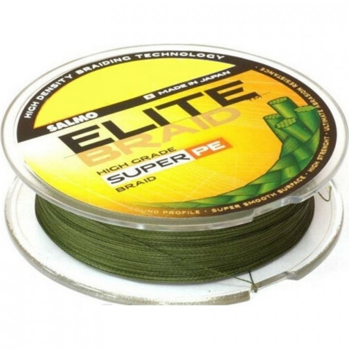 Леска плетёная SALMO Elite Braid Green 125/028 4814-028 Леска плетёная SALMO Elite Braid Green 125/028 4814-028