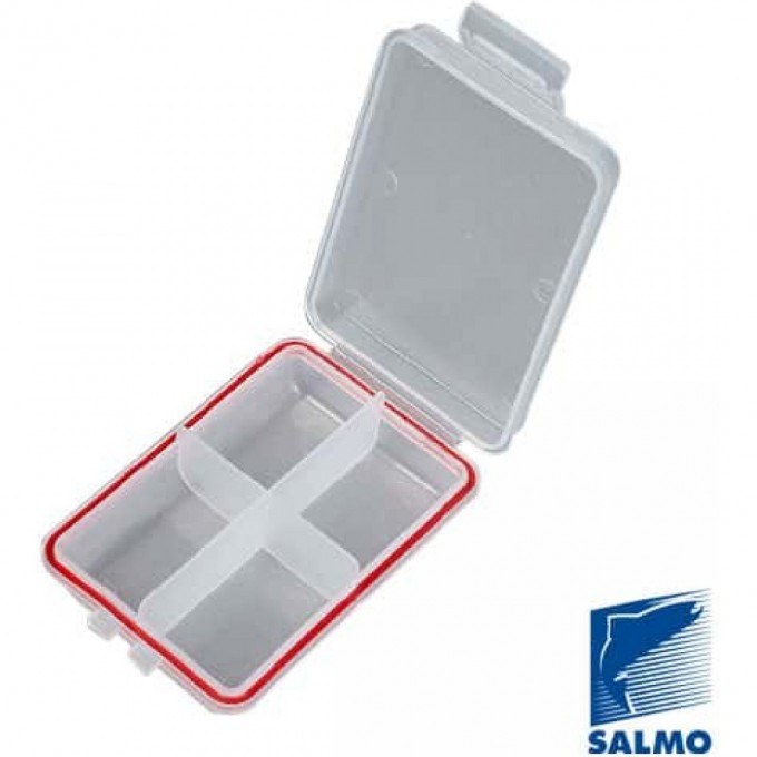 Коробка рыболовная водонепроницаемая SALMO Waterproof 105х70х25 4 Ячейки 1501-03 Коробка рыболовная водонепроницаемая SALMO Waterproof 105х70х25 4 Ячейки 1501-03