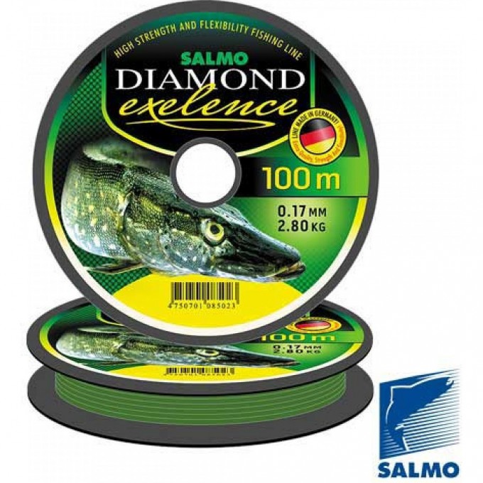 Леска монофильная SALMO Diamond Exelence 100/015 4027-015 Леска монофильная SALMO Diamond Exelence 100/015 4027-015