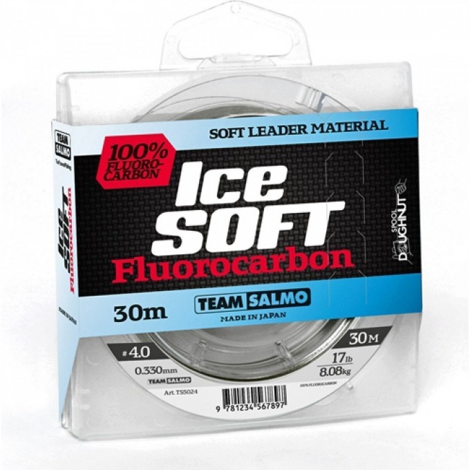Леска монофильная Team SALMO Ice Soft Fluorocarbon 030/037 TS5024-037 Леска монофильная Team SALMO Ice Soft Fluorocarbon 030/037 TS5024-037