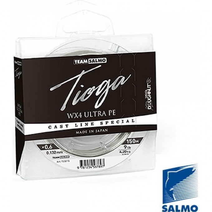 Леска плетёная Team SALMO Tioga Silver Grey 150/017 TS5015-017 Леска плетёная Team SALMO Tioga Silver Grey 150/017 TS5015-017